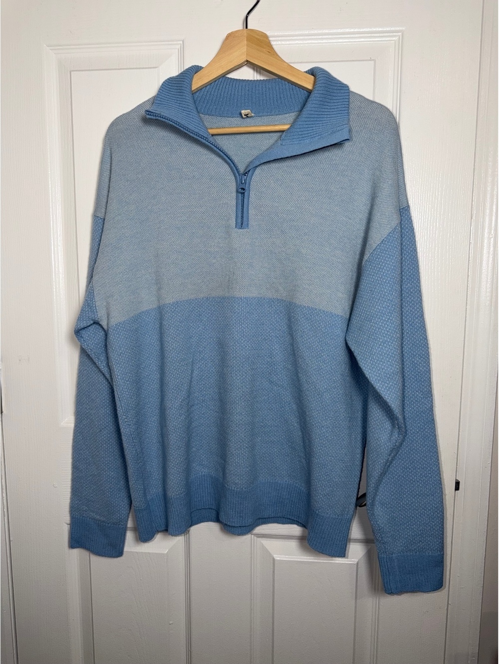 Tufte Wear Women’s Lambs Wool Blend Quarter Zip Sweater
